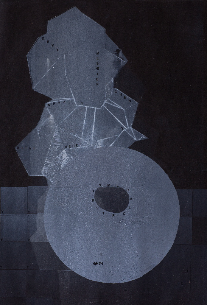 o.T., Collagendruck, 60x40 cm, 2012