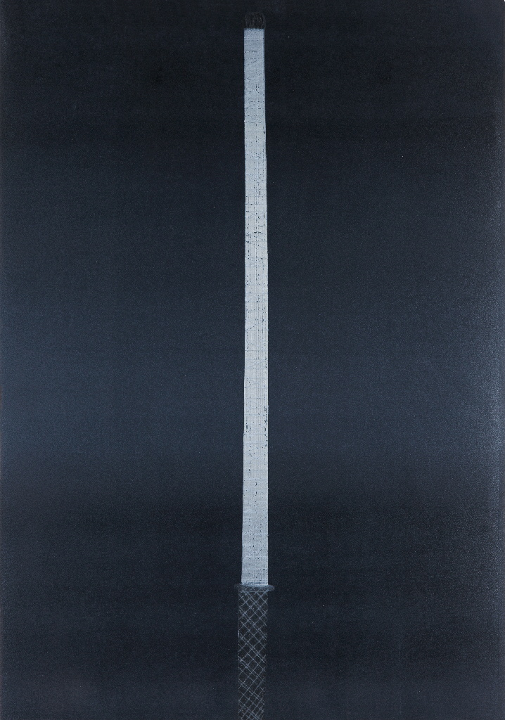 o.T., Radierung auf Bütten, 100x70 cm, 2012