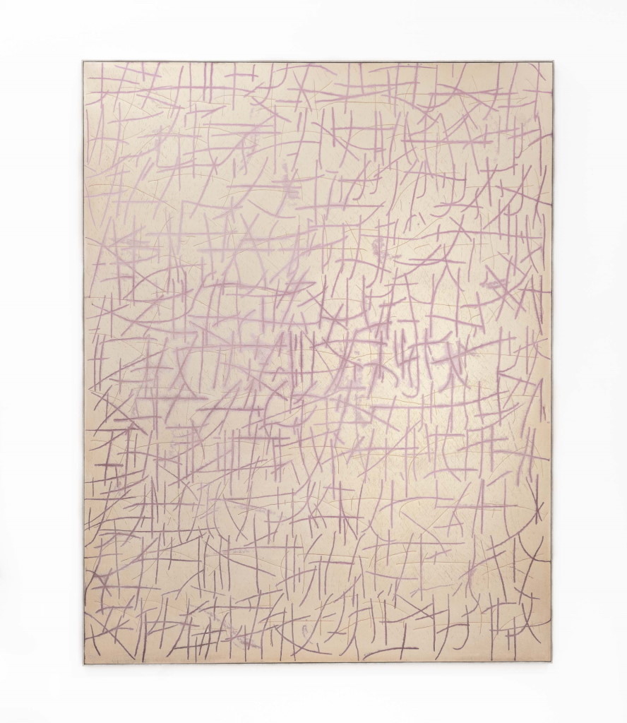 Skript (rosa), Öl auf Leinwand 180x160cm, 2021