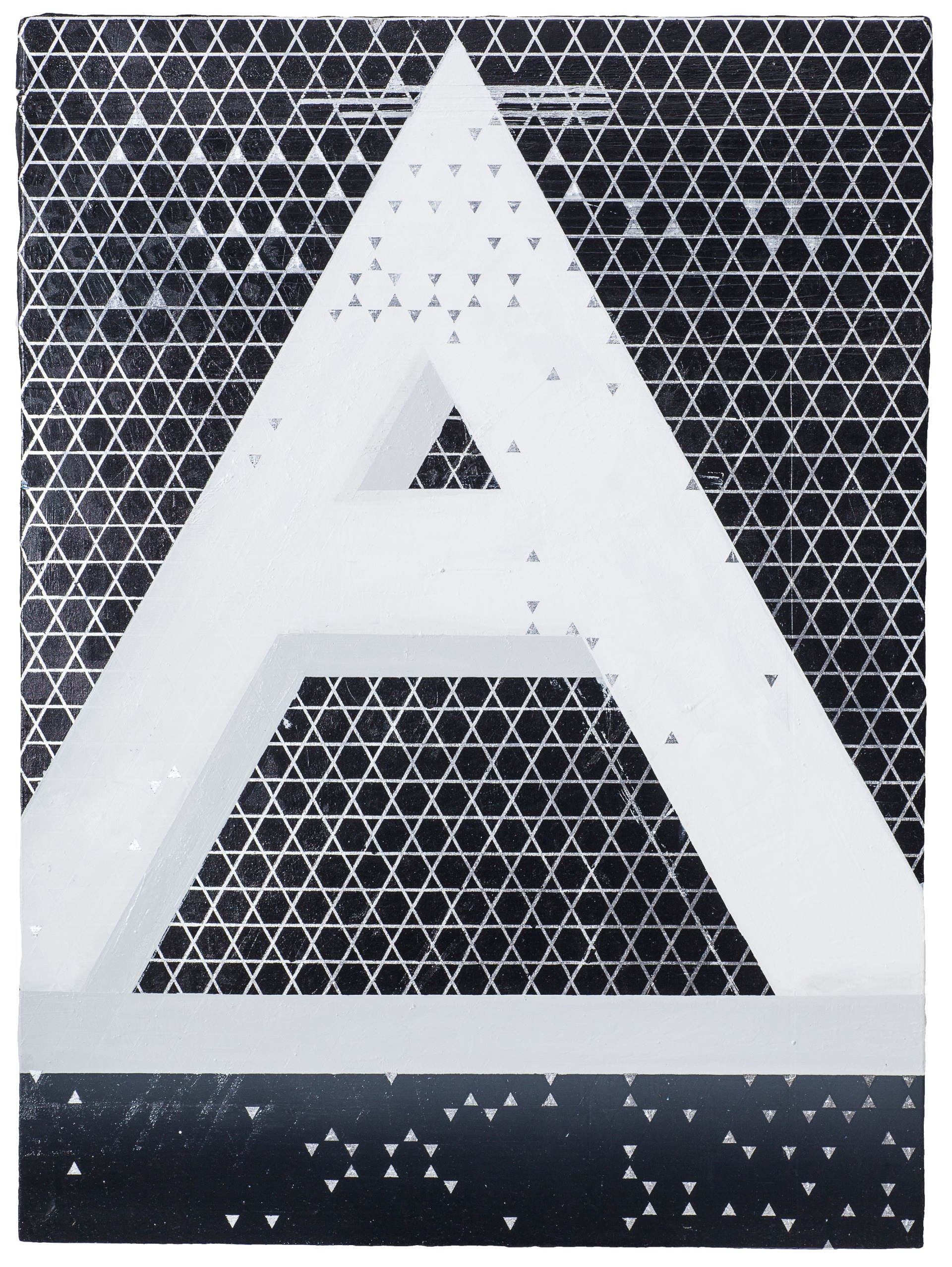 o.T., Öl, Pigment auf Leinwand, 90,5x70 cm, 2014