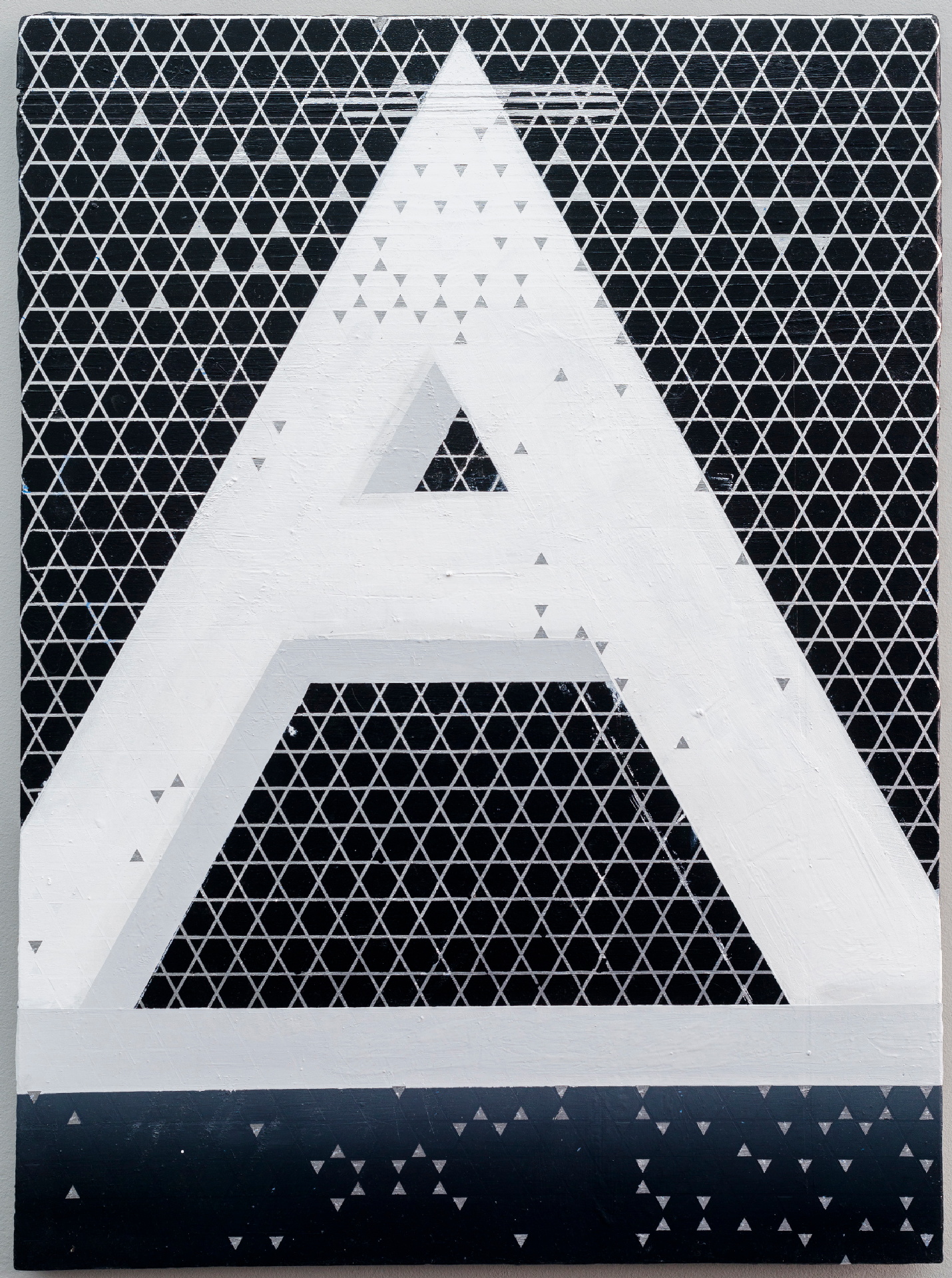 o.T., Öl, Pigment auf Leinwand, 90,5x70 cm, 2014