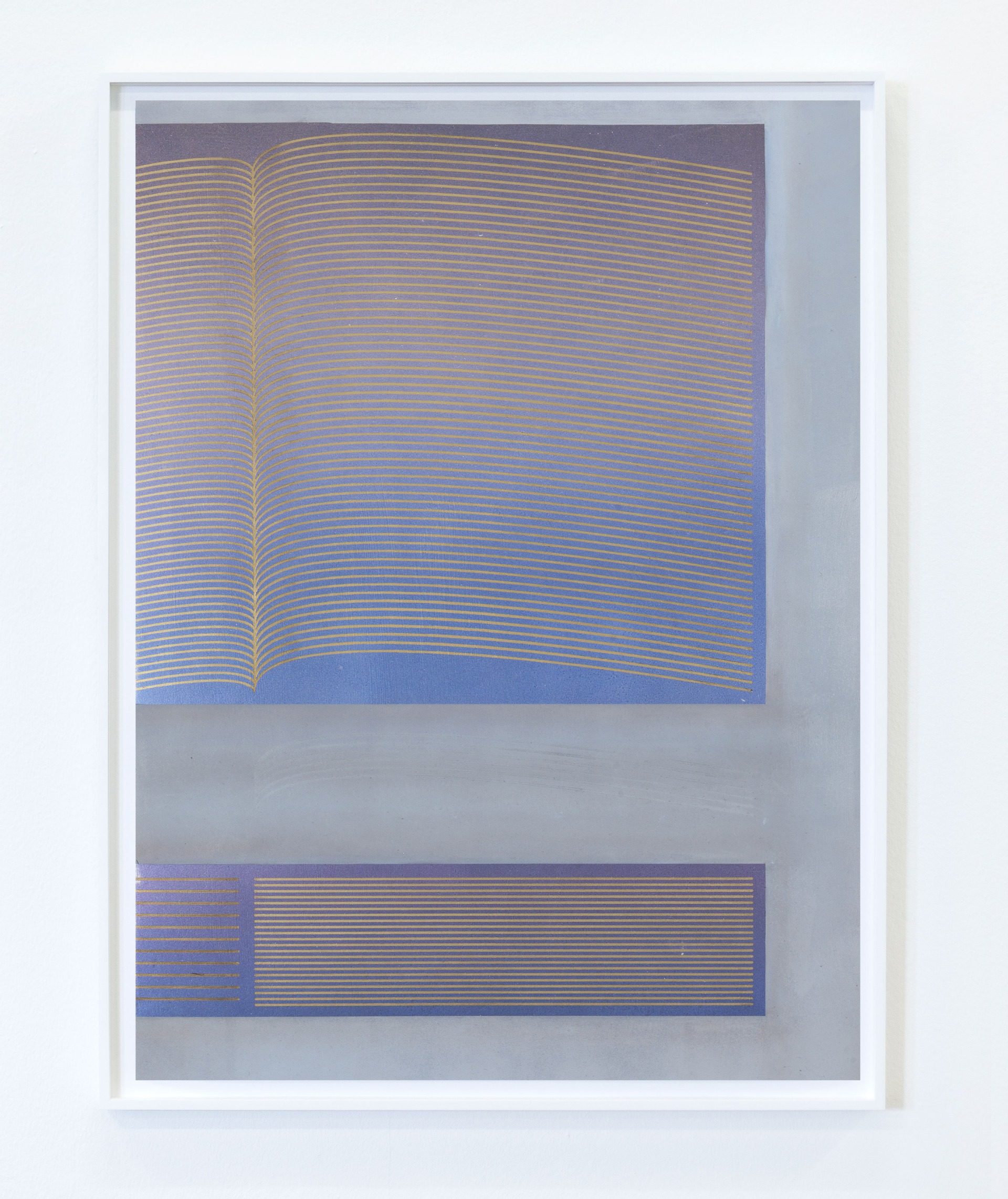 o.T. (B) Öl, Pigment auf Aluminium 2016 93x70cm