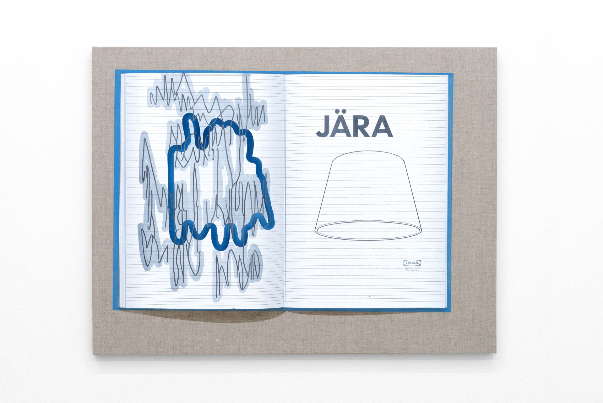 URO, Öl, Siebdruck auf Leinwand, 92,5 x 70 cm, 2018