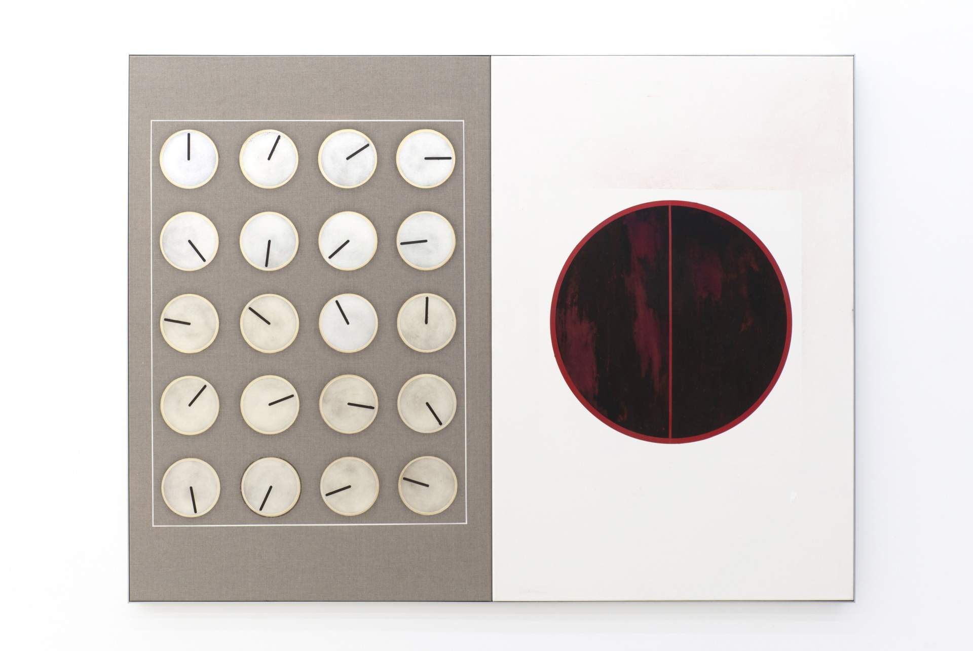 o.T. (108sec), Öl, Pigment auf Leinwand, 120x160 cm, 2019