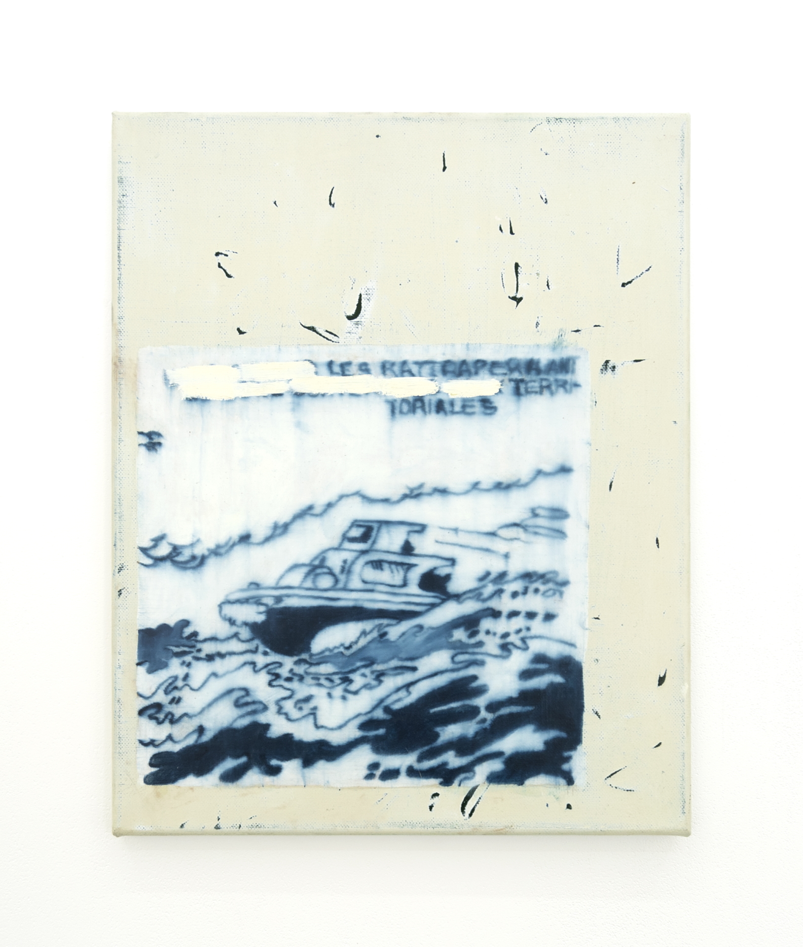 o.T. (Flucht), 60x45cm, Öl auf Leinwand, 2020