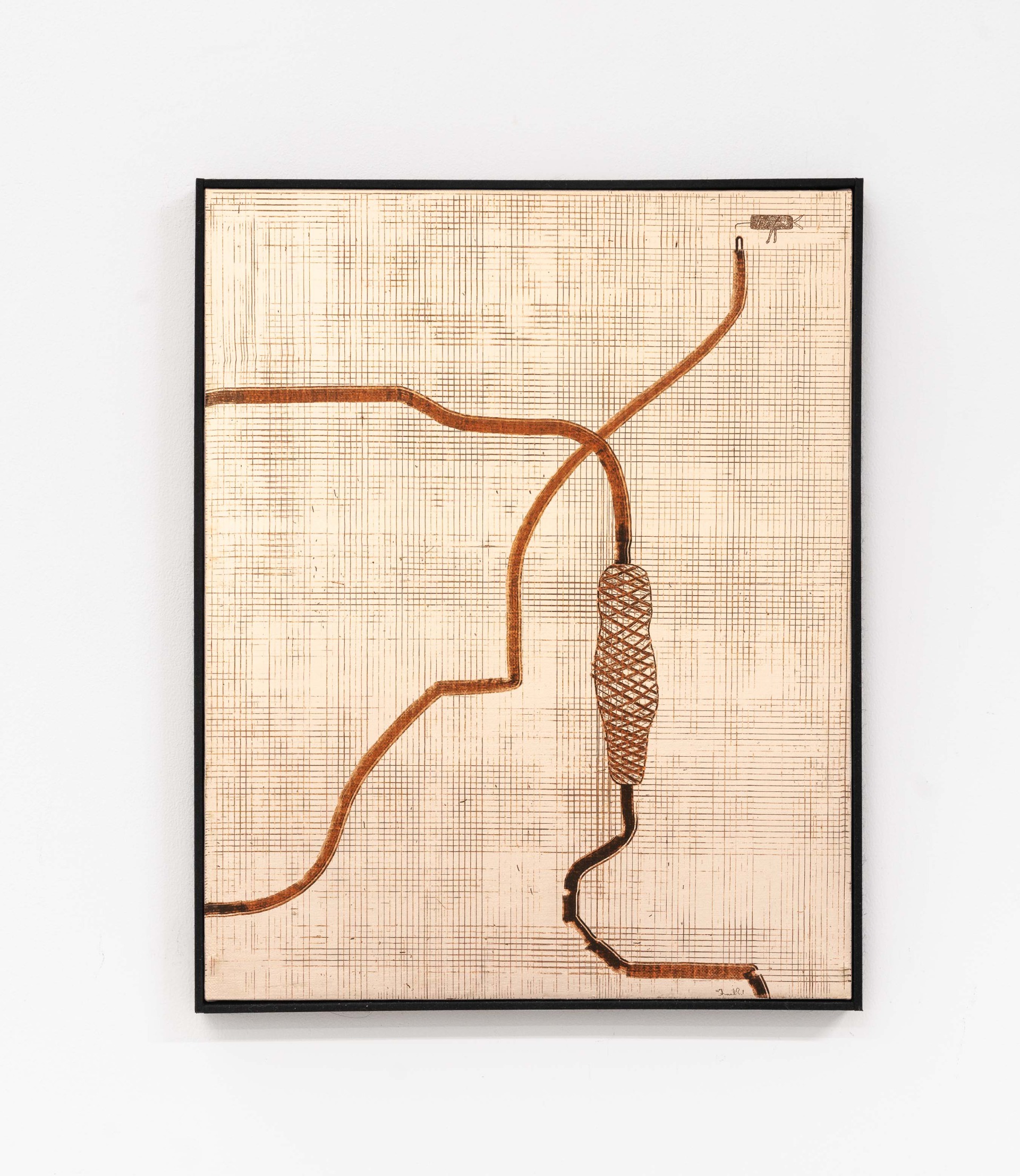 Fett, 50x40, Öl, Pigment auf Leinwand, 2021