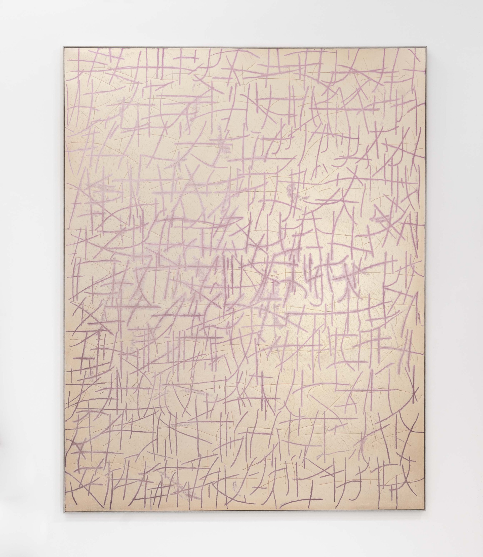 Skript (rosa), Öl auf einwand,180x160cm, 2021