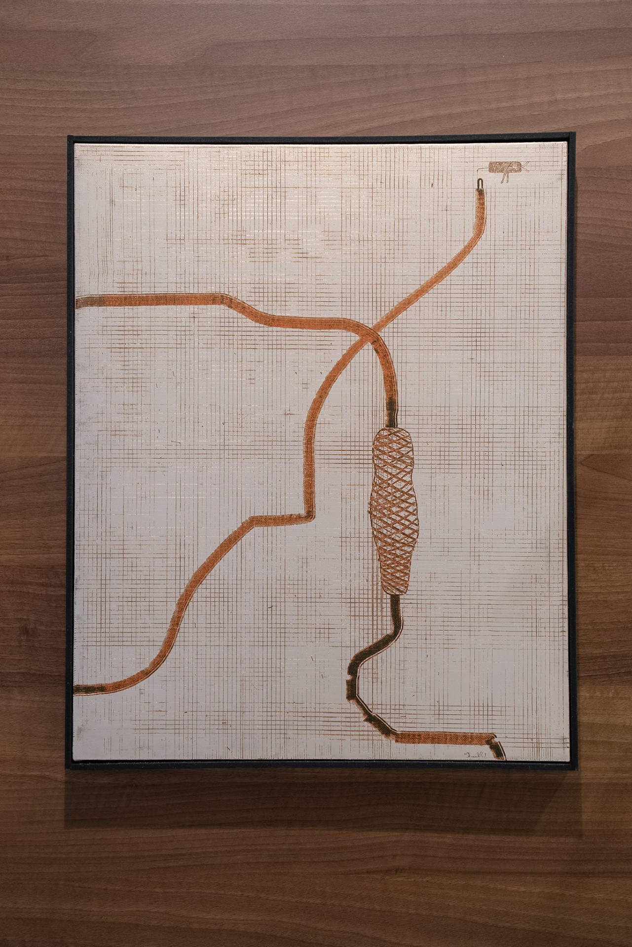 Fett, 50x40, Öl, Lack und Pigment auf Leinwand, 2022