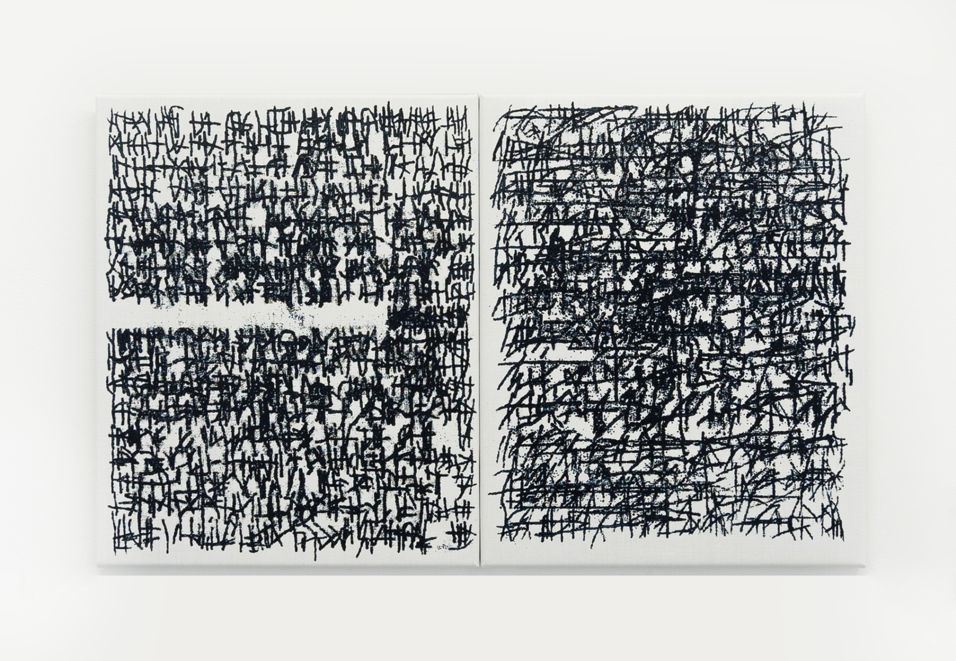 o.T. (September) 2, Öl auf Leinwand, 40 x 100 cm, 2022