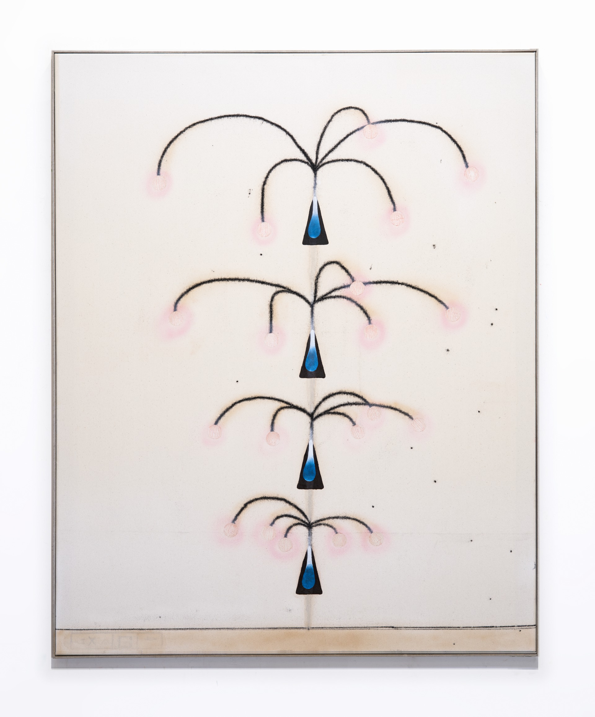 Lapilli, Öl auf Leinwand, 150x120cm, 2024