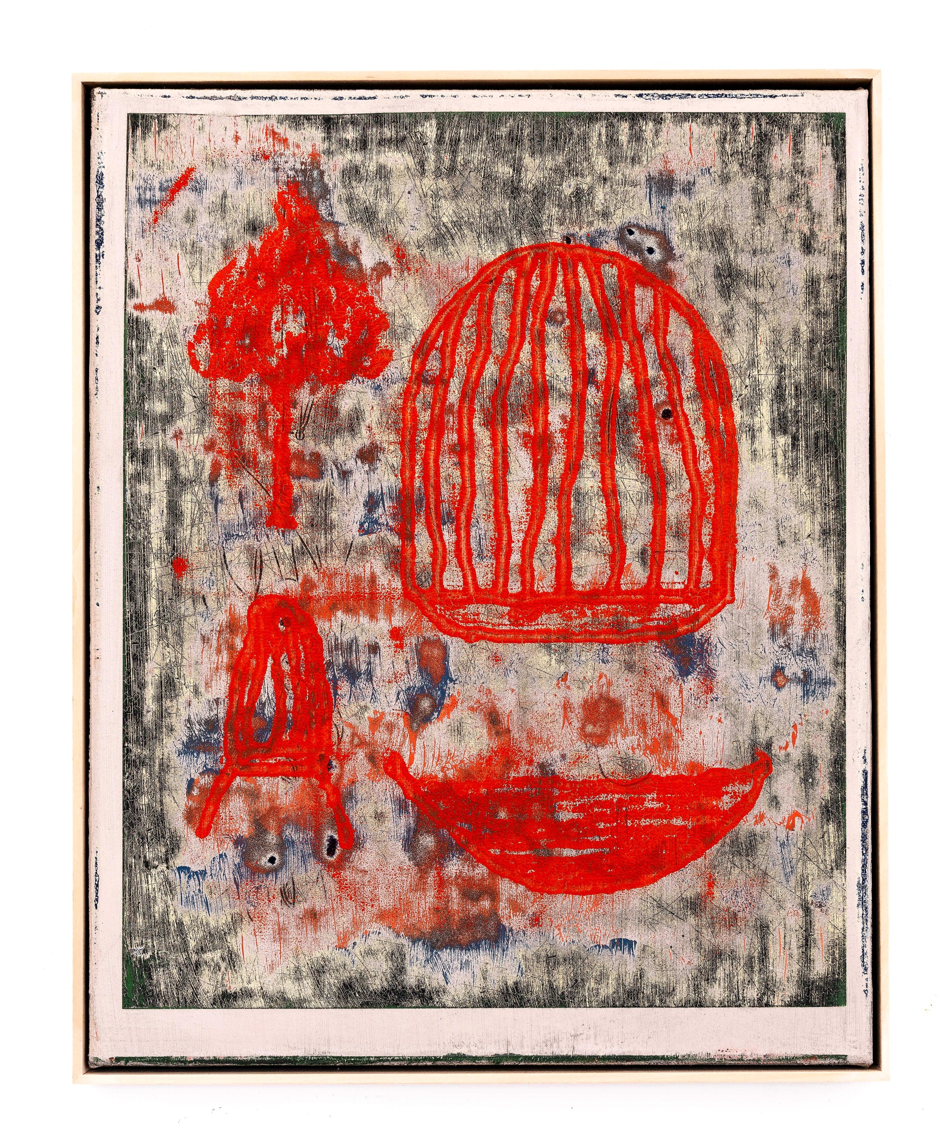 Streichholz, Öl auf Leinwand, 50x40cm, 2024